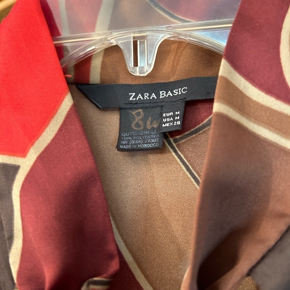 ZARA BASICS RETRO STYLE DRESS - Picture 4 of 5